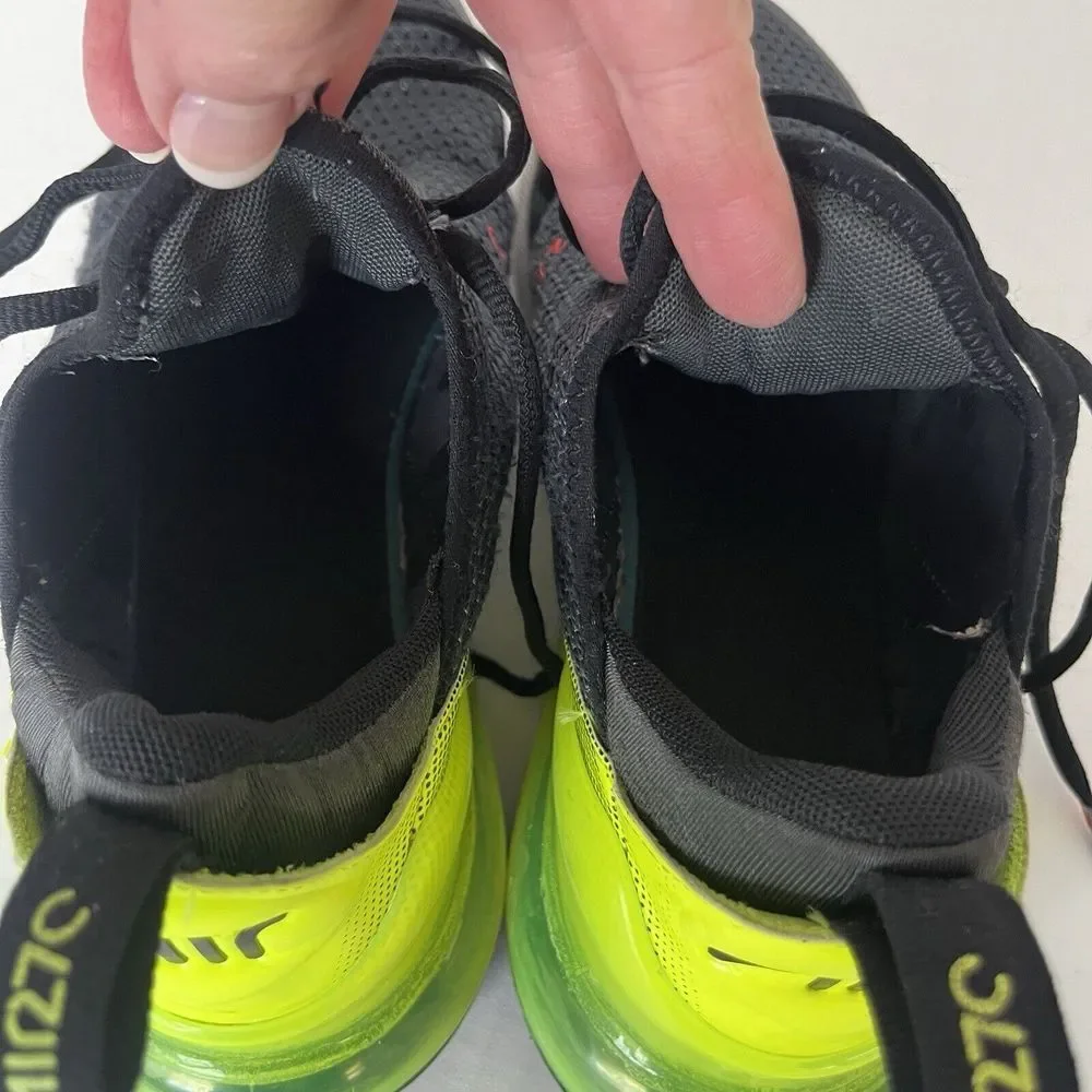 Nike Black and Neon Green 270C - Picture 7 of 8